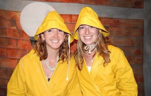 themed photos during intermission of singin' in the rain in stanley park