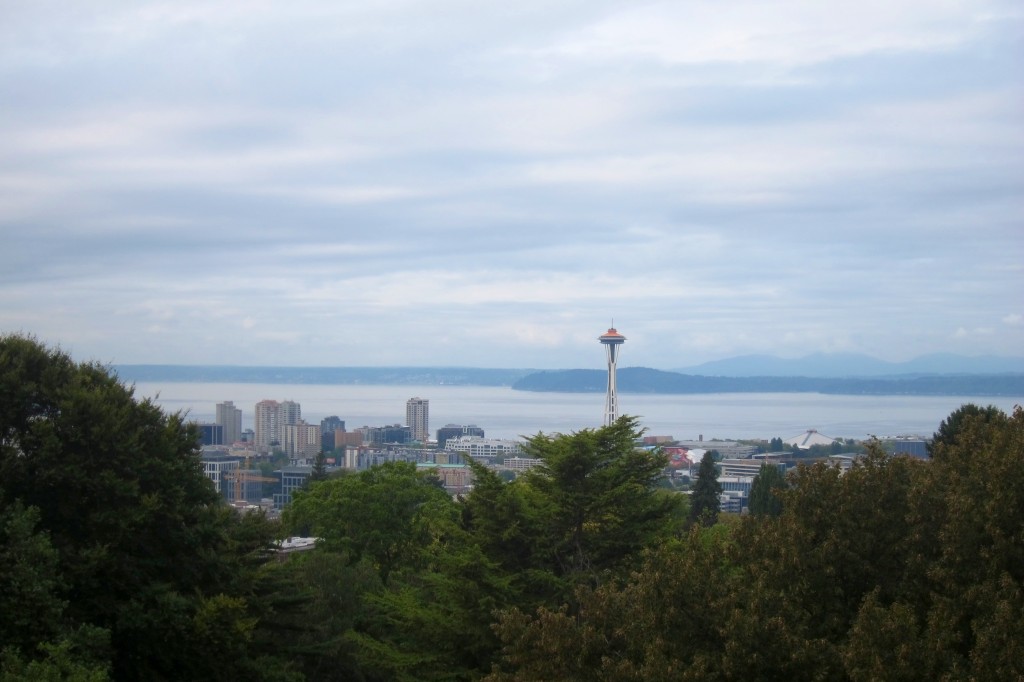 view of seattle from volunteer park in capitol hill