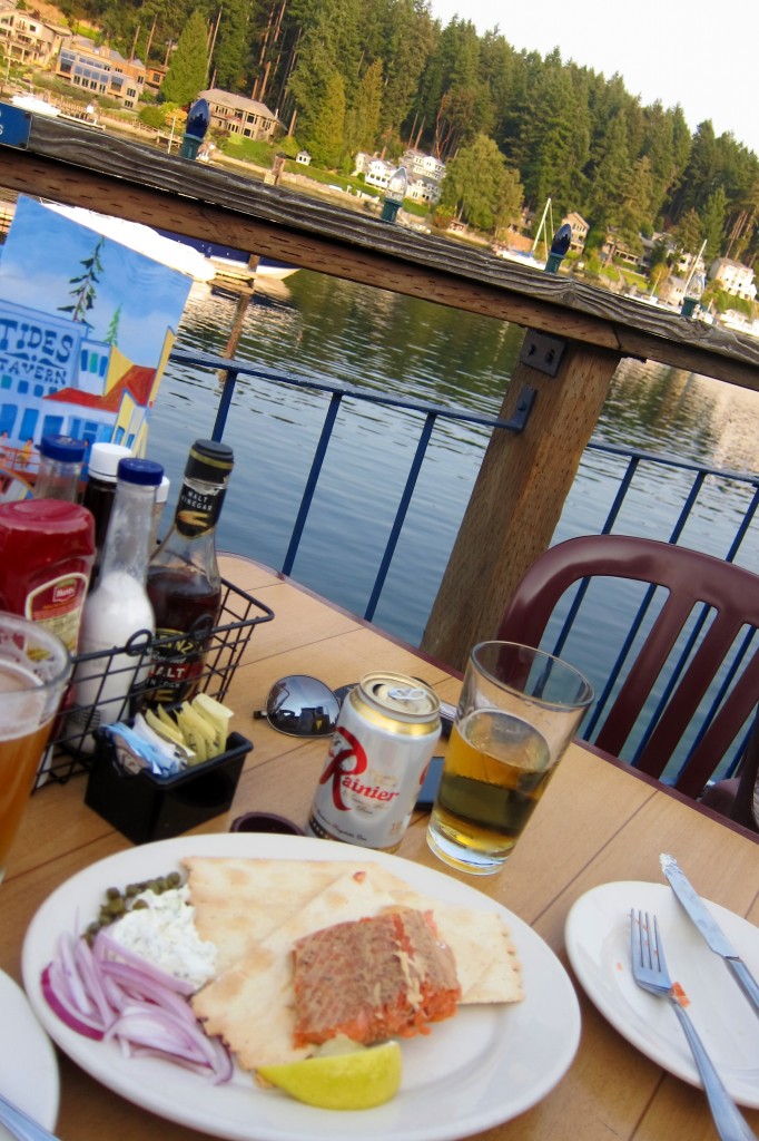 refreshing happy hour at tide's tavern in gig harbor