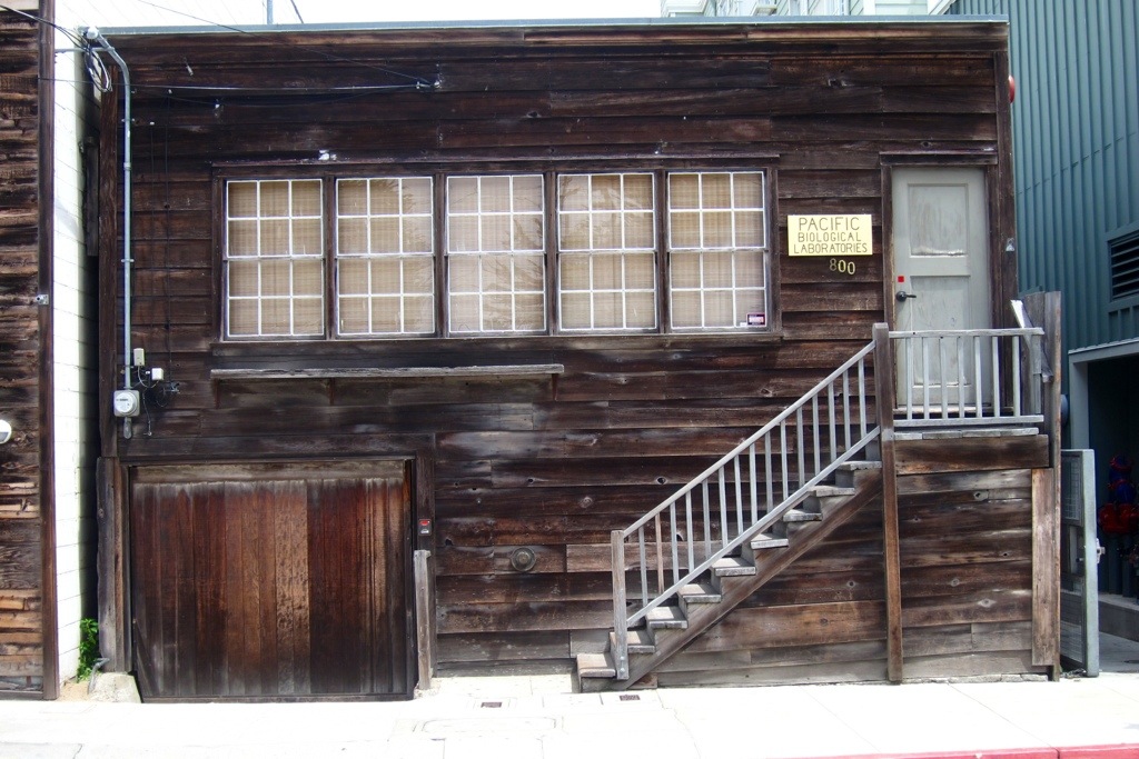 the pacific biological laboratories, fictionalized into western biological labs in steinbeck's cannery row (monterey, ca)