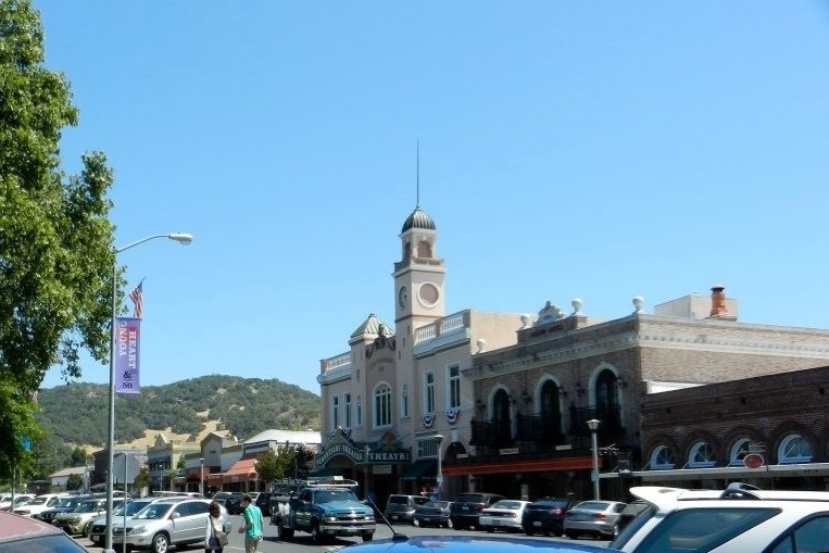 old theater in the sonoma town square