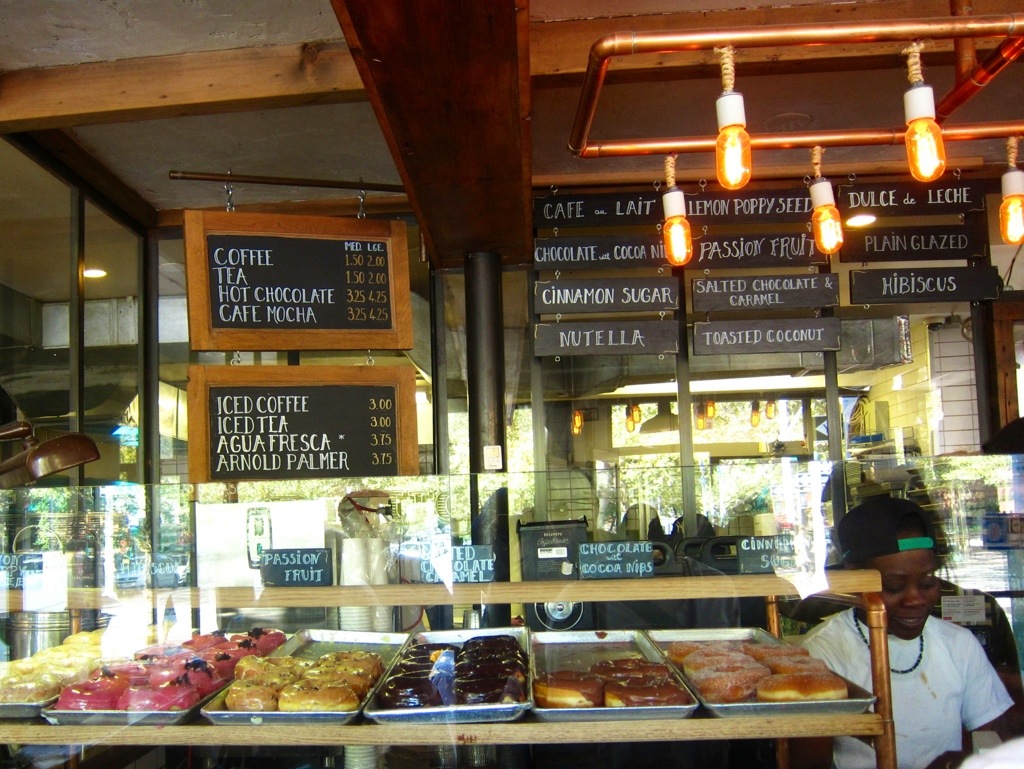 donuts at dough in bed-stuy - with flavors that were too difficult to choose between!