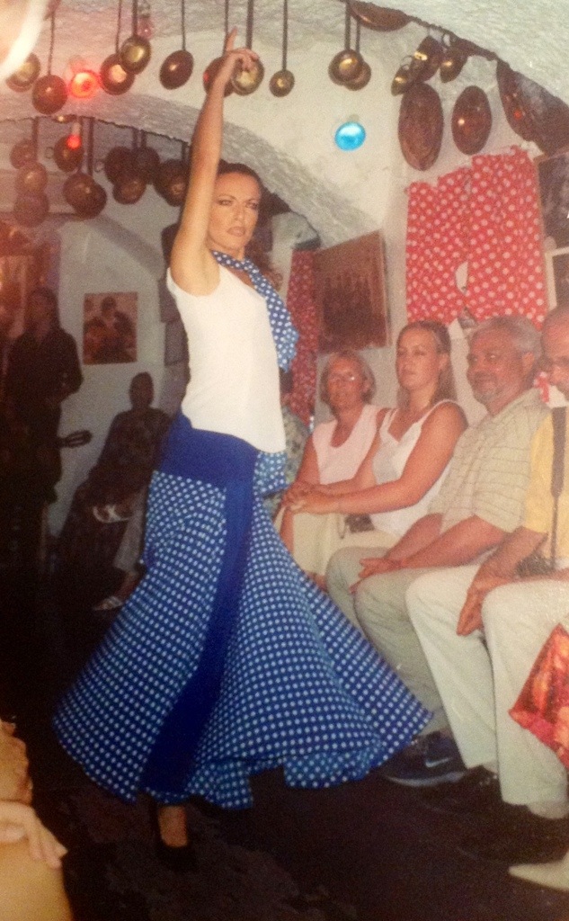 at the flamenco show at zambra maria la canastera in the sacromonte neighborhood of grenada, spain