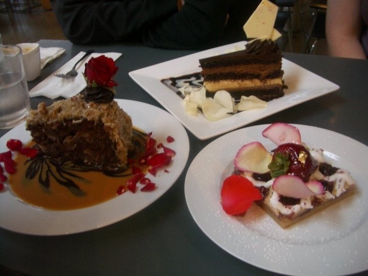 some of the desserts offered at extraordinary desserts in san diego's little italy