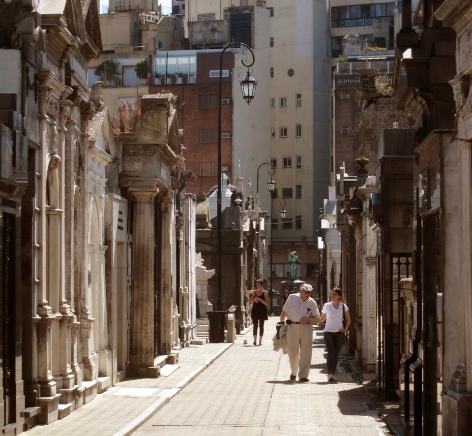 strolling through the recoleta