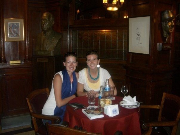 stopping for some agua at the cafe tortoni in buenos aires, argentina