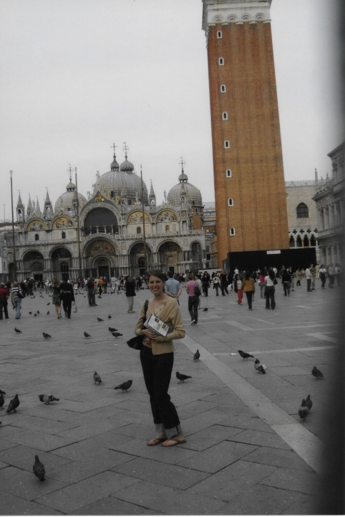 ready for my close-up with st. mark's basilica and the campanile behind me