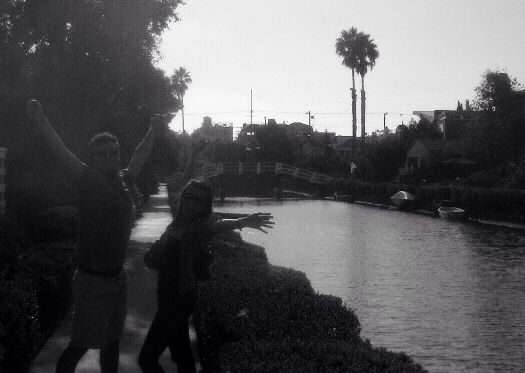 just some family fun along the venice canals in los angeles