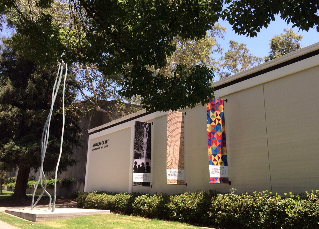 the pomona college museum of art, just across the street from the claremont village