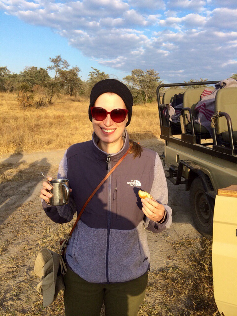 stopped for coffee and muffins on our south african safari