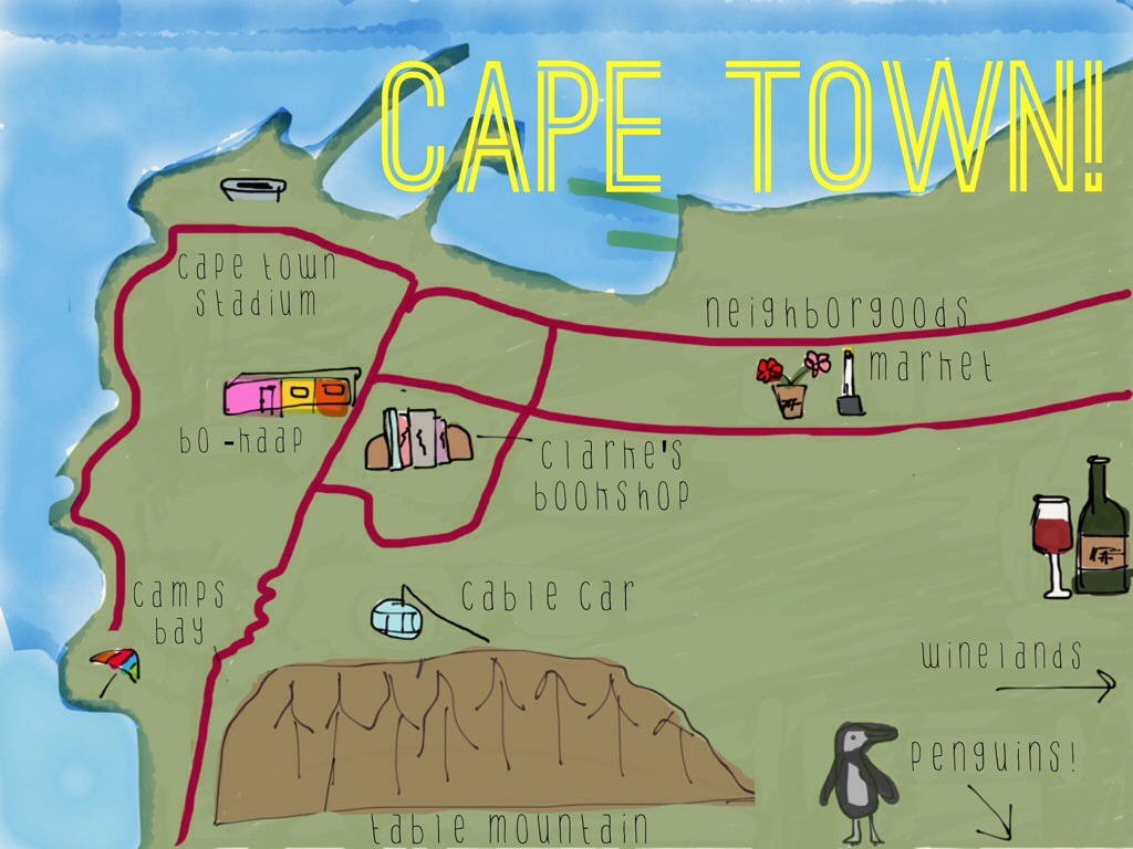 my map of cape town!