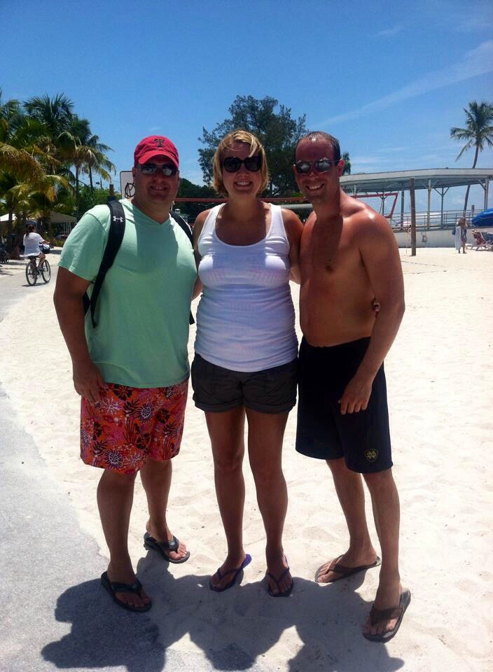 running into friends in key west!