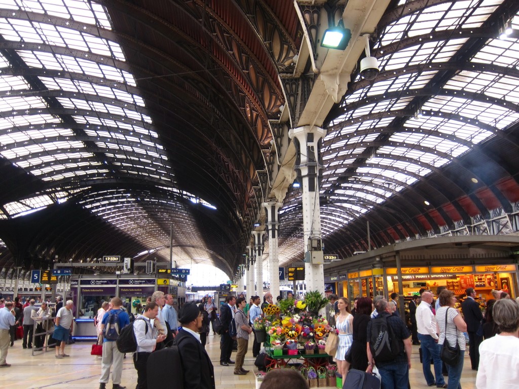 catching the heathrow express back to the airport from paddington station - cheerio, london!