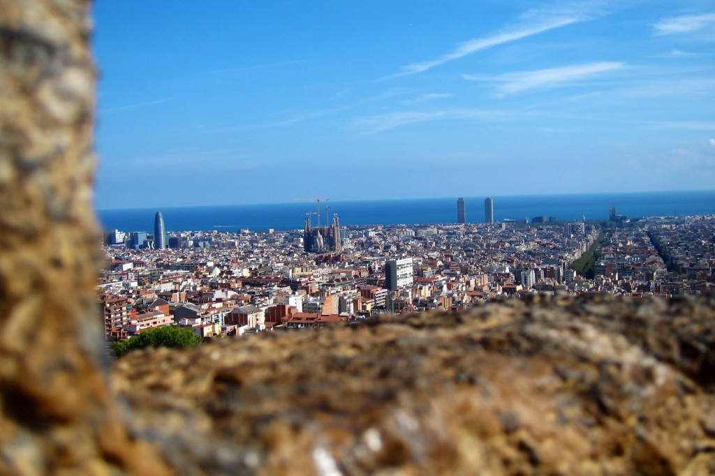 barcelona, as seen from park guell