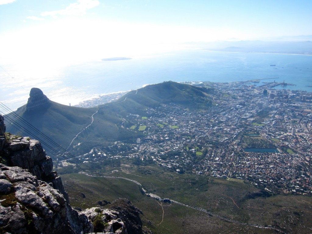 the view of cape town from table mountain