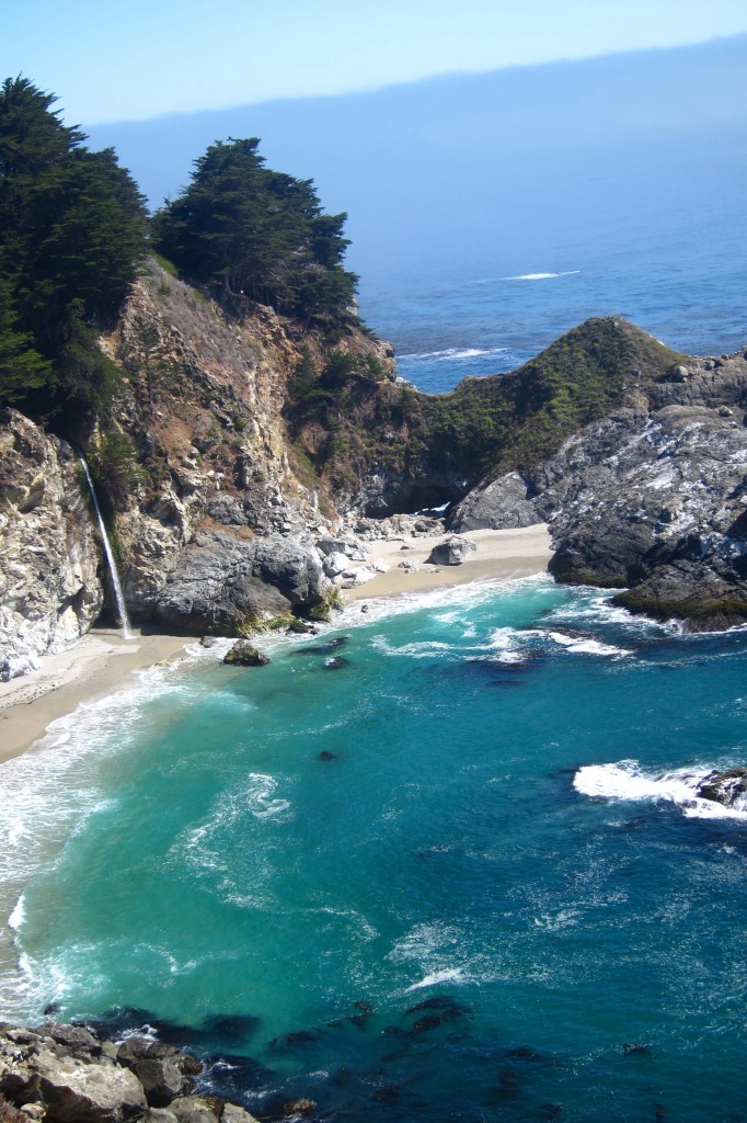 the stunning mcway falls in big sur, california