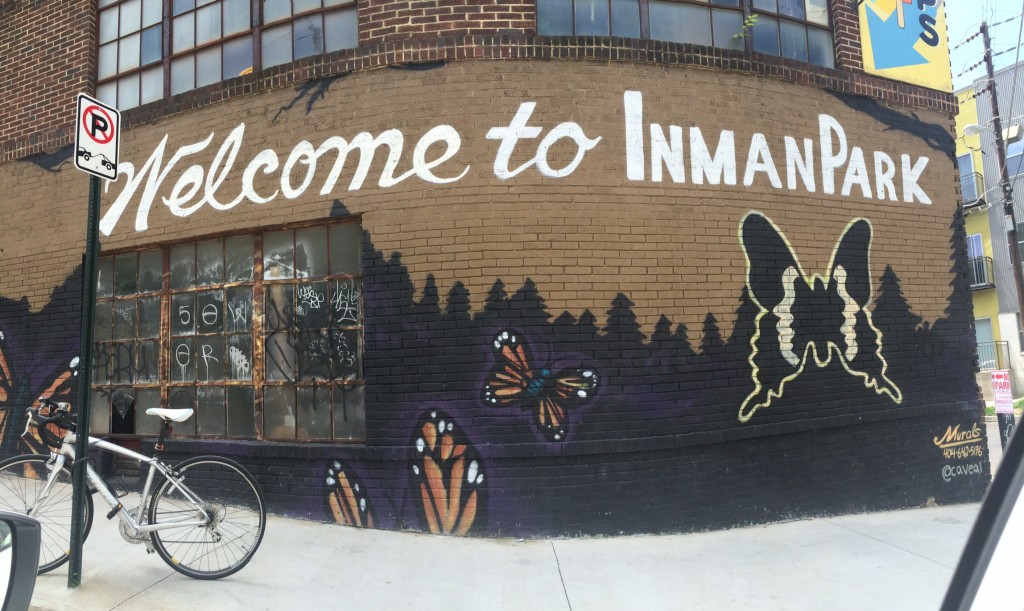 a quick jaunt to the inman park neighborhood of atlanta - very walkable and full of unique shops and restaurants