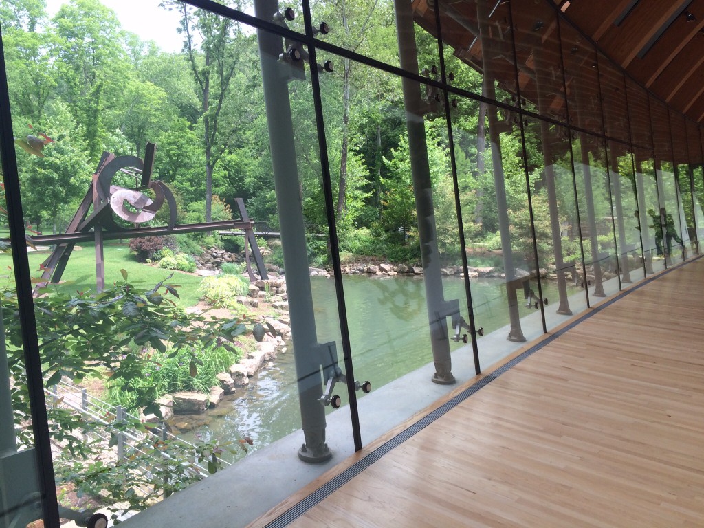 inside the stunning crystal bridges museum in bentonville, arkansas