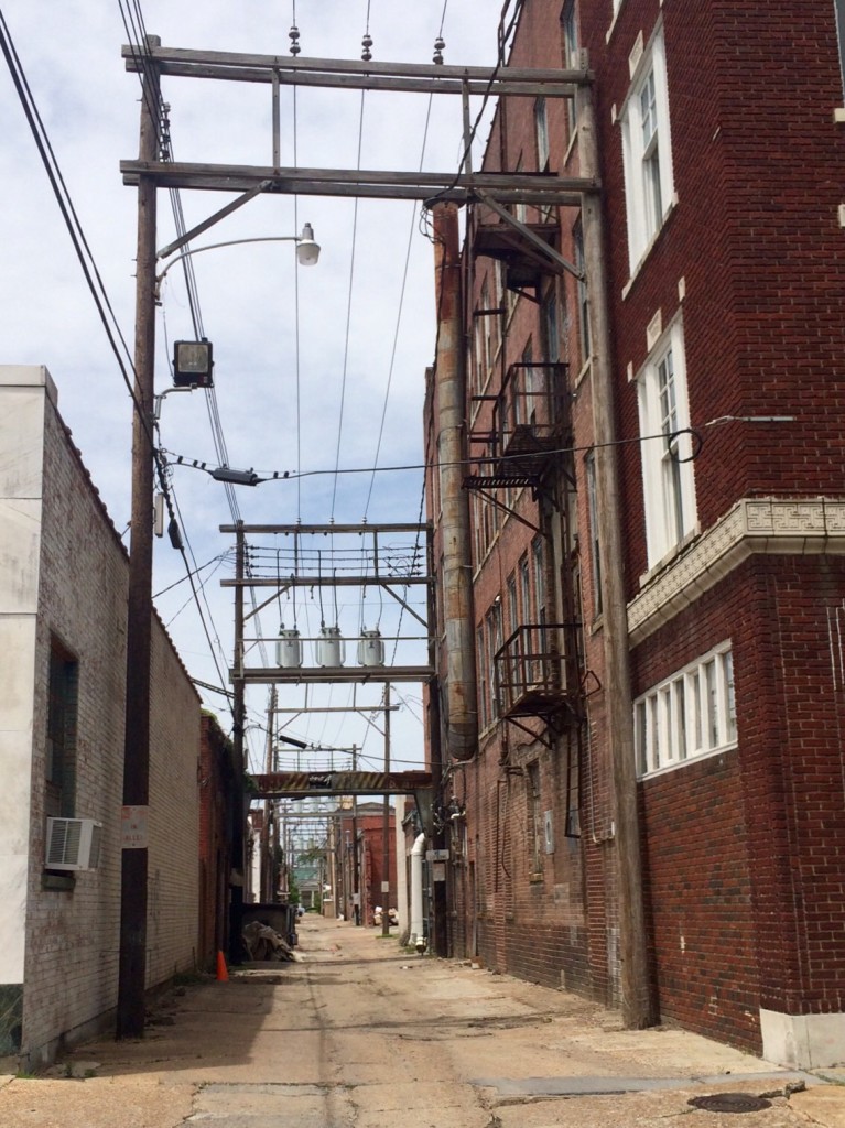 the back alleys of clarksdale, mississippi